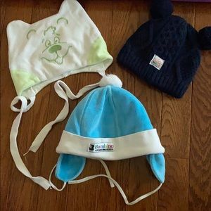 Baby boy 3 winter hats